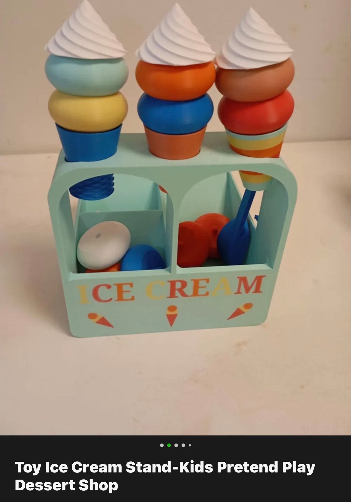 Toy Ice Cream Stand